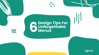 6 Design Tips For Unforgettable Menus