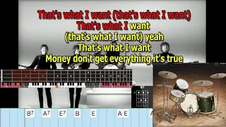 MONEY (THAT’S WHAT I WANT) Beatles best karaoke instrumental lyrics chords