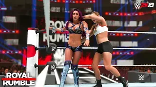 WWE 2K19 - Ronda Rousey vs Sasha Banks Royal Rumble 2019