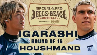 Cole Houshmand vs Kanoa Igarashi | Rip Curl Pro Bells Beach presented by Bonsoy 2024 - Round of 16