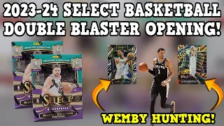 Double Blaster Opening! 2023-24 Panini Select Basketball 2X Blaster Box Opening - Wemby HUNTING!