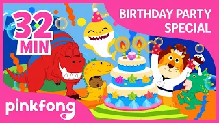 Baby Shark's Birthday and more | Party Playlist | +Compilation | Pinkfong Songs for Children