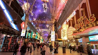 FREMONT STREET LAS VEGAS EVENING WALK VLOG #291