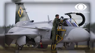 "Gripen E": novo caça brasileiro passa por nova série de testes no interior de SP