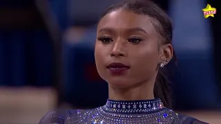 UCLA gymnast Nia Dennis wows with floor routine ft. music from Kendrick, Beyonce, 2 Pac, et al.