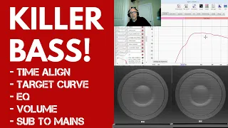 FULL! Subwoofer Calibration - EQ - Time Align - Target Curve - Volume Balance - Mains Integration!