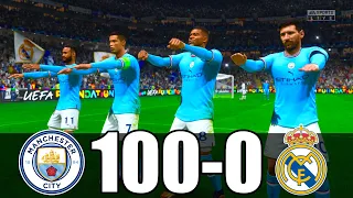 FIFA 23 | RONALDO, MESSI, MBAPPE, NEYMAR, ALL STARS | MANCHESTER CITY 100 - 0 REAL MADRID