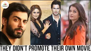 10 times Bollywood actors didn't promote their own films | Top 10 | Brainwash