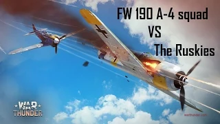 War Thunder FW 190 A 4 squad gameplay