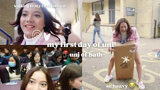 my first day of uni | uni of bath 🛁  ❤️