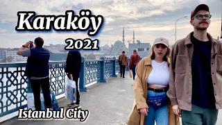 Karaköy Walking Tour Around The best Cafes and Restaurants 2021 | Istanbul City 🇹🇷