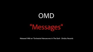 OMD "Messages" Karaoke Version