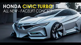 Honda Civic Turbo All New Facelift Concept Car, AI Design