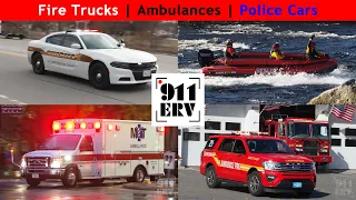 Fire Trucks, Ambulances, and Police Cars Responding | November 2022 Compilation