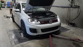 MK6 GTi Big Turbo Makes 591whp on 28psi