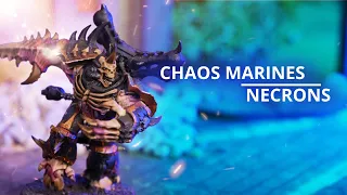 Chaos Space Marines vs Necrons - A 10th Edition Warhammer 40k Battle Report