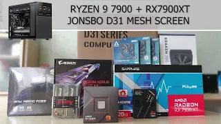 Jonsbo D31 Mesh | Ryzen 9 7900 | RX 7900XT | Kraken 280 | PC Build