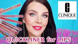 CLINIQUE ❣️Quickliner for Lips❣️ | Lip Liner Pencil Review, Swatches