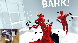 Superhot VR Speedrun - Construction Yard (15.20)