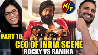 KGF CHAPTER 2 CEO OF INDIA SCENE REACTION!! | KGF 2 - Part 10 | Rocky's Vs Ramika Sen | Yash