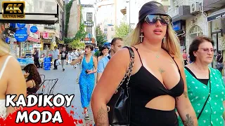 🇹🇷 Moda bazaar Kadikoy Asian Side Of istanbul 2023 Turkey Walking Tour Tourist Guide