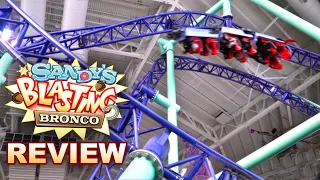 Sandy's Blasting Bronco Review Nickelodeon Universe Compact Intamin Launch Coaster at American Dream