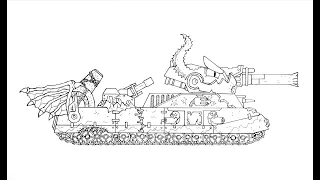 How To Draw Cartoon Tank Hybrid Black Leviathan Ratte | HomeAnimations - Cartoons About Tanks