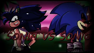 FNF VS Sonia.exe REBORN Cover - Too Slow Sonia Mix But Sonia.exe Vs Sonic.exe (CUSTOM)