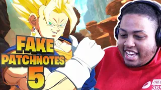 VEGITO'S SPEED IS UNMATCHED! DBFZ: FAKE PATCH NOTES 5 REACTION