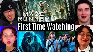 REACTING to *The Maze Runner* IT'S AWESOME?? (First Time Watching) Action Movies