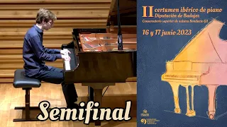 Luís Miguel Bagina da Rosa. Semifinal del II certamen ibérico de piano Diputación de Badajoz