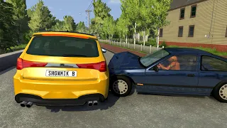 Crossroad Car Crashes 42 - BeamNG.Drive