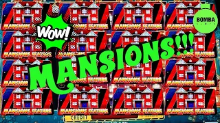 FULL SCREEN OF MANSIONS!!!! 🤩 #LasVegas #Casino #SlotMachines