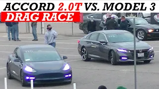 2021 Tesla Model 3 Performance vs. 2020 Honda Accord Sport 2.0T