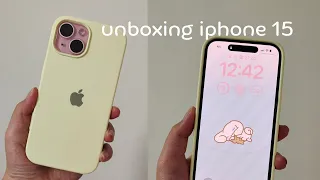 unboxing iphone 15 (pink)