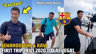 🔥 Lewandowski & Xavi took their first trip with the Squad to Las Vegas ahead of "El Clásico"