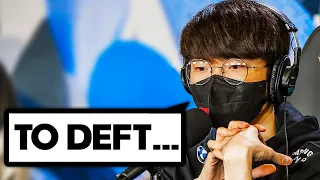 Faker's message to Deft after losing