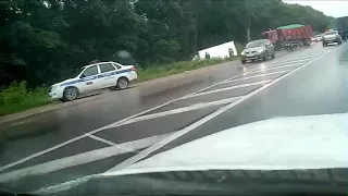 Последствия смертельного ДТП на Новомосковском шоссе попало на видео