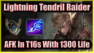 Tank Everything That Can't Kill You In 1 Hit!  Lightning Tendrils Raider Part 1 [POE 3.21]