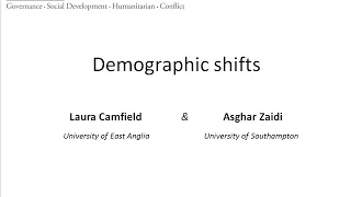 GSDRC Webinar: Demographic shifts