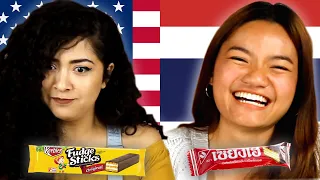 Americans & Thai People Swap Snacks