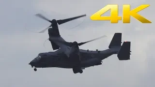 4K | US Air Force V-22 Osprey Air Display at RIAT 2018