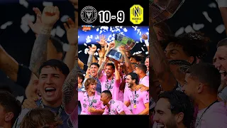 Inter Miami vs Nashville SC  (10×9) 🤯🔥 | Leagues Cup Final Highlight #shorts #football