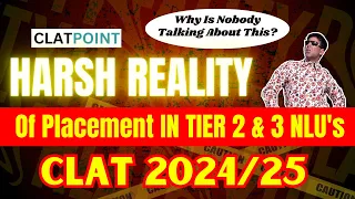 *Harsh Reality* of Placement in Tier 2 and Tier 3 NLU's - CLAT 2024/25 - CLAT POINT