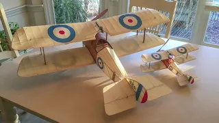 Making the Rubber-Powered 1914 Martinsyde S.1 Biplane - Start to Finish - Plan Available