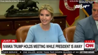(VTC14)_Con gái thay ông Trump điều hành cuộc họp ở Nhà trắng