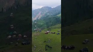 Drone shot of team #mjc by #fobak #mavicair2 #offroad #jeep #adventure #muzaffarabad #kashmir #love