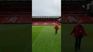 I walked on the pitch at Anfield 😲