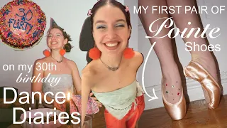 🩰 My FIRST POINTE SHOES at 30! 🎂 (first pointe shoe fitting & "30 Going on 13" birthday party)