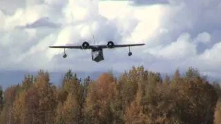 Grumman Goose N703 Goose Bay Alaska fly by